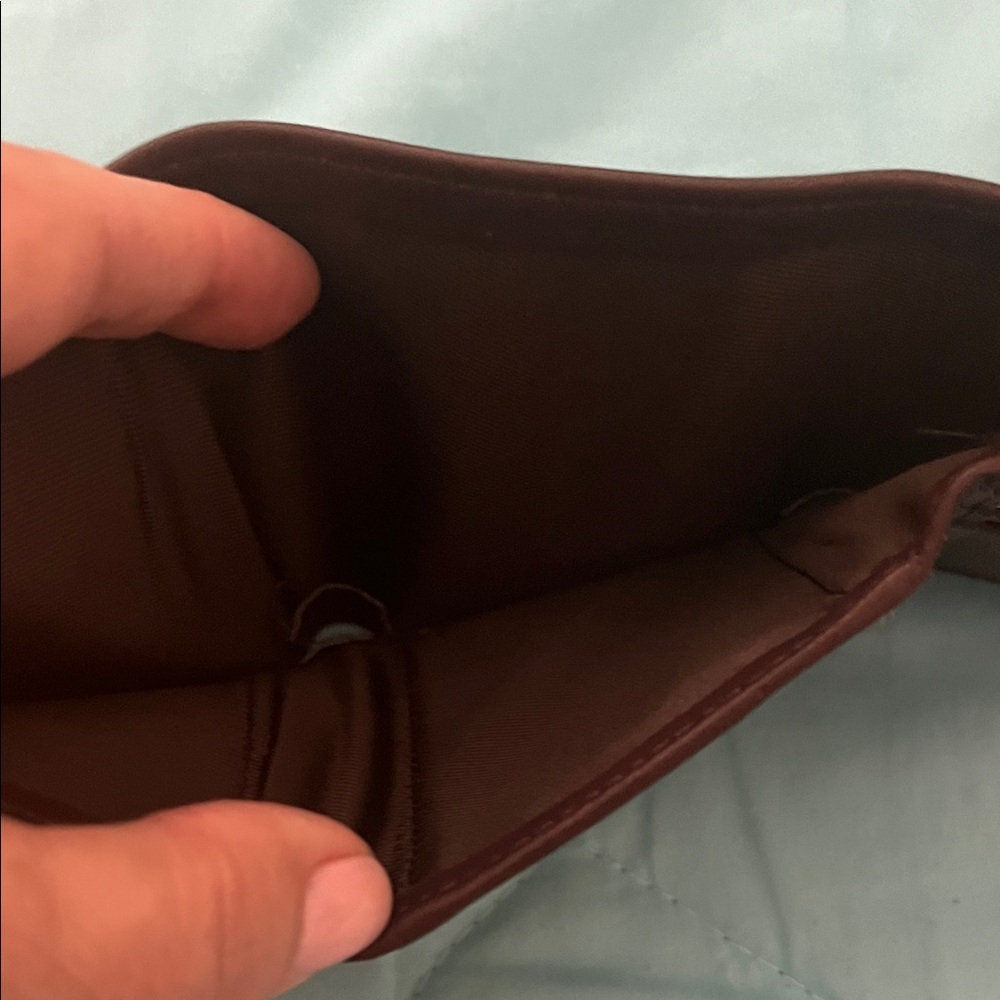Clarks Dark Brown Leather Wallet and Card Holder - Picture 3 of 3